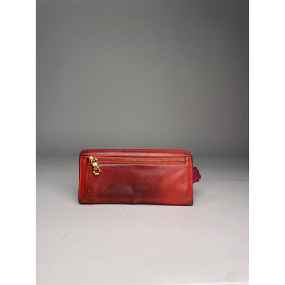 Loewe Puzzle Red Leather Wallet image 2