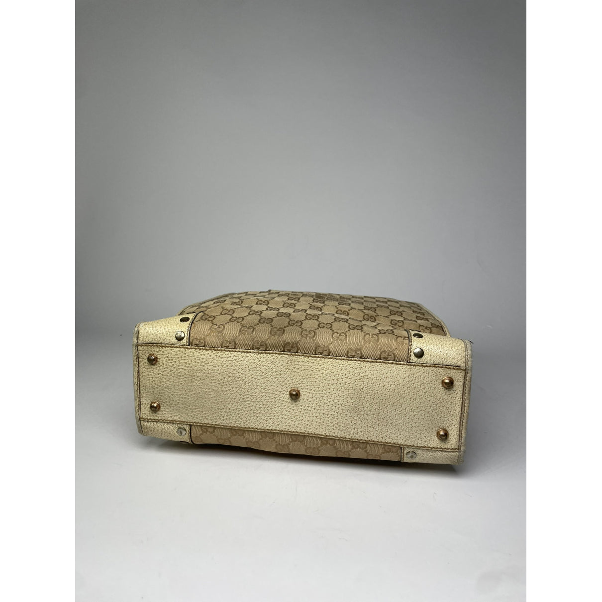 Gucci Jackie Vintage  Beige Cotton Handbag image 4