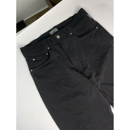 Versace Black Polyester Trouser image 2