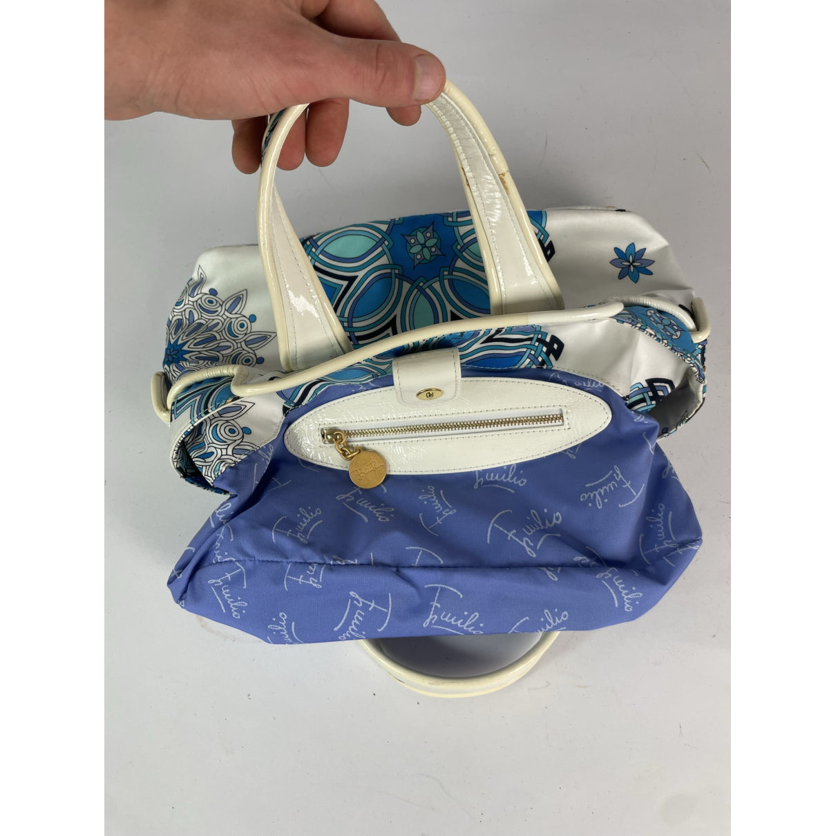 Emilio Pucci White Cotton Handbag image 2