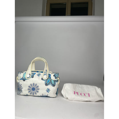 Emilio Pucci White Cotton Handbag image 5