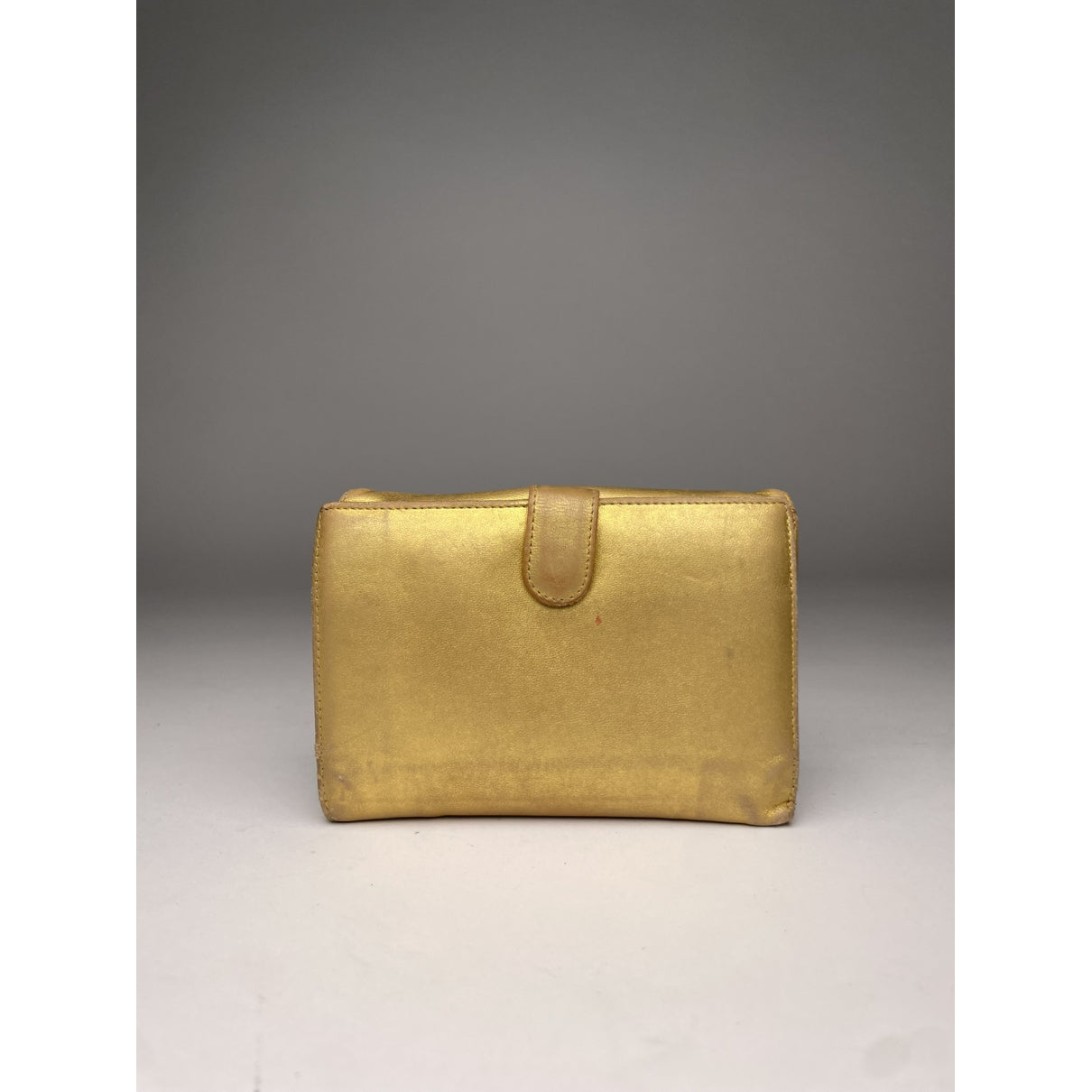 Loewe Gold Leather Wallet image 2