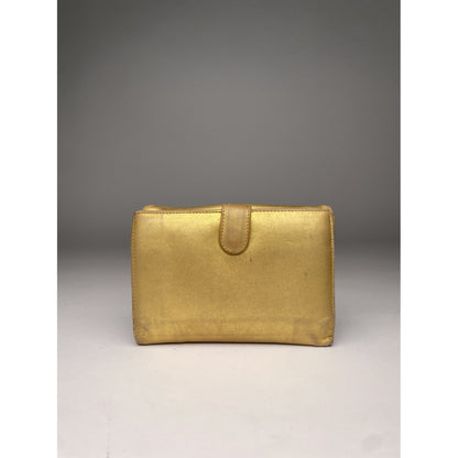 Loewe Gold Leather Wallet image 2