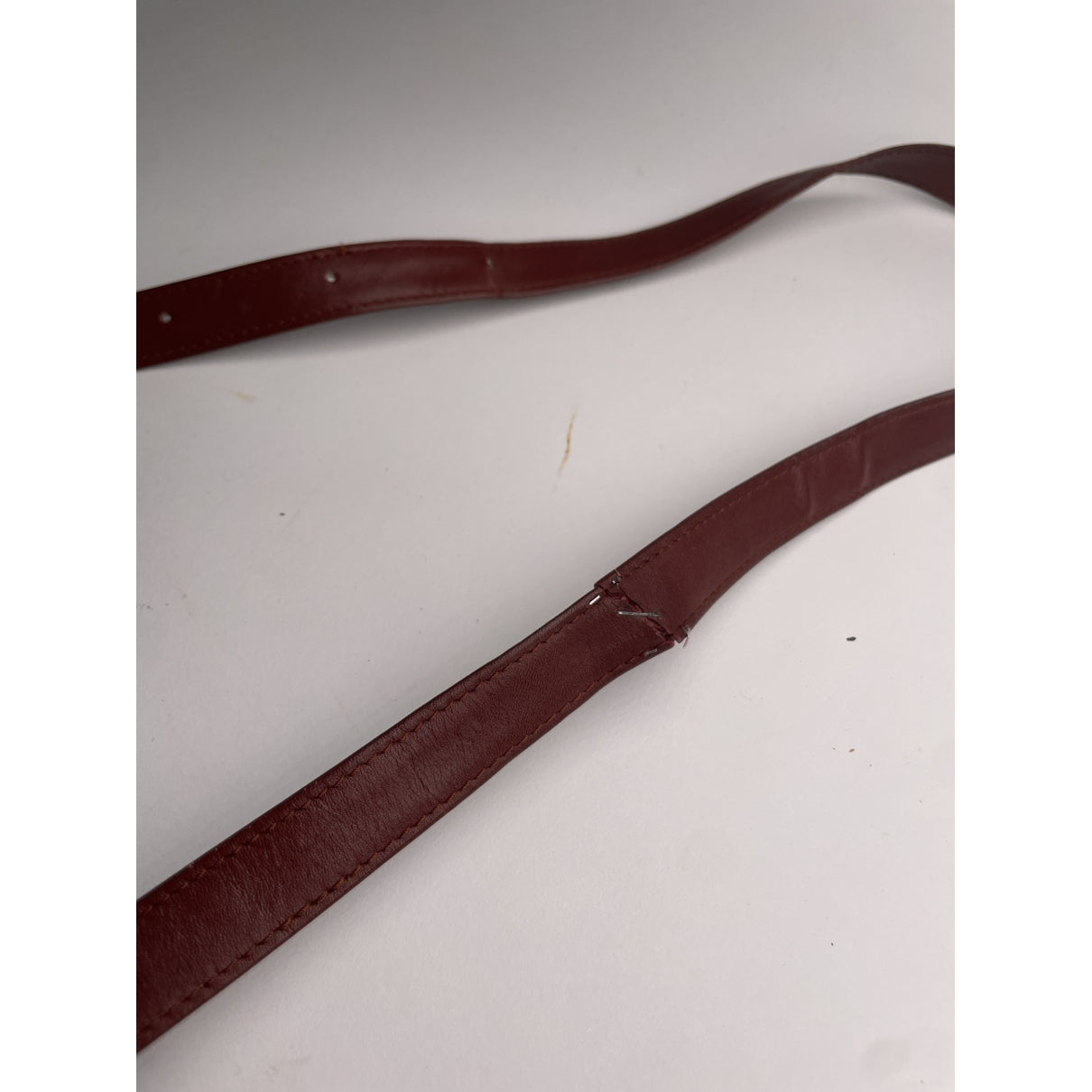 Cartier Burgundy Leather Handbag image 3