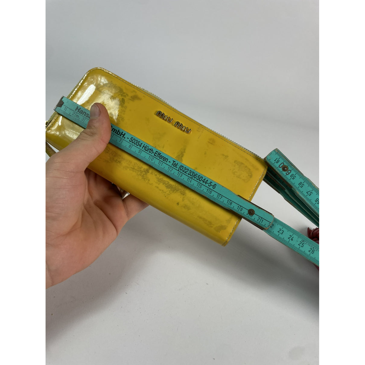 Miu Miu Yellow Patent Leather Wallet image 4