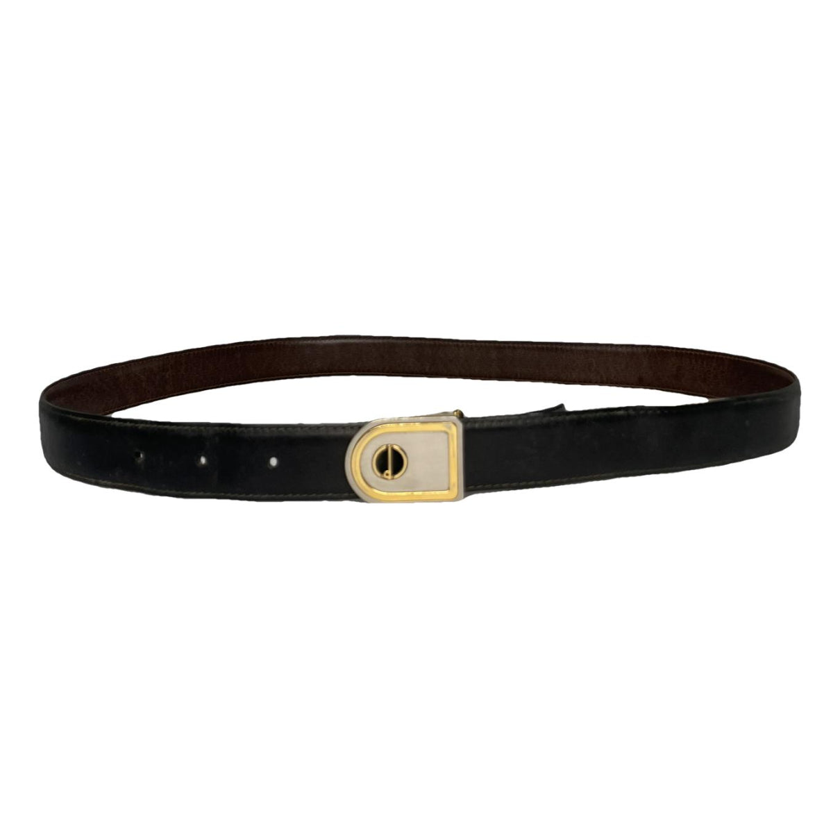 DUNHILL Black Leather Belt image 1