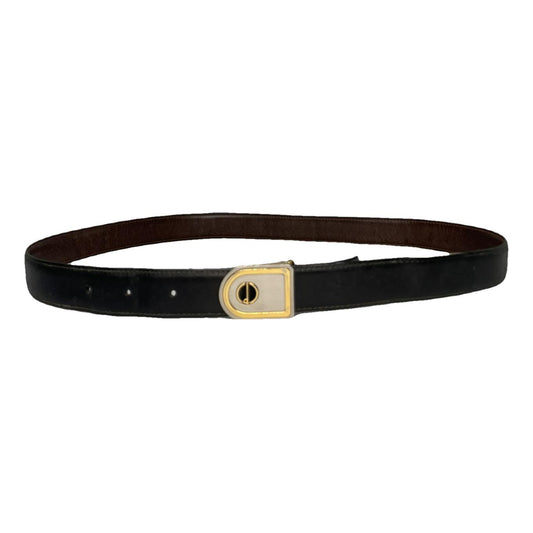 DUNHILL Black Leather Belt image 1