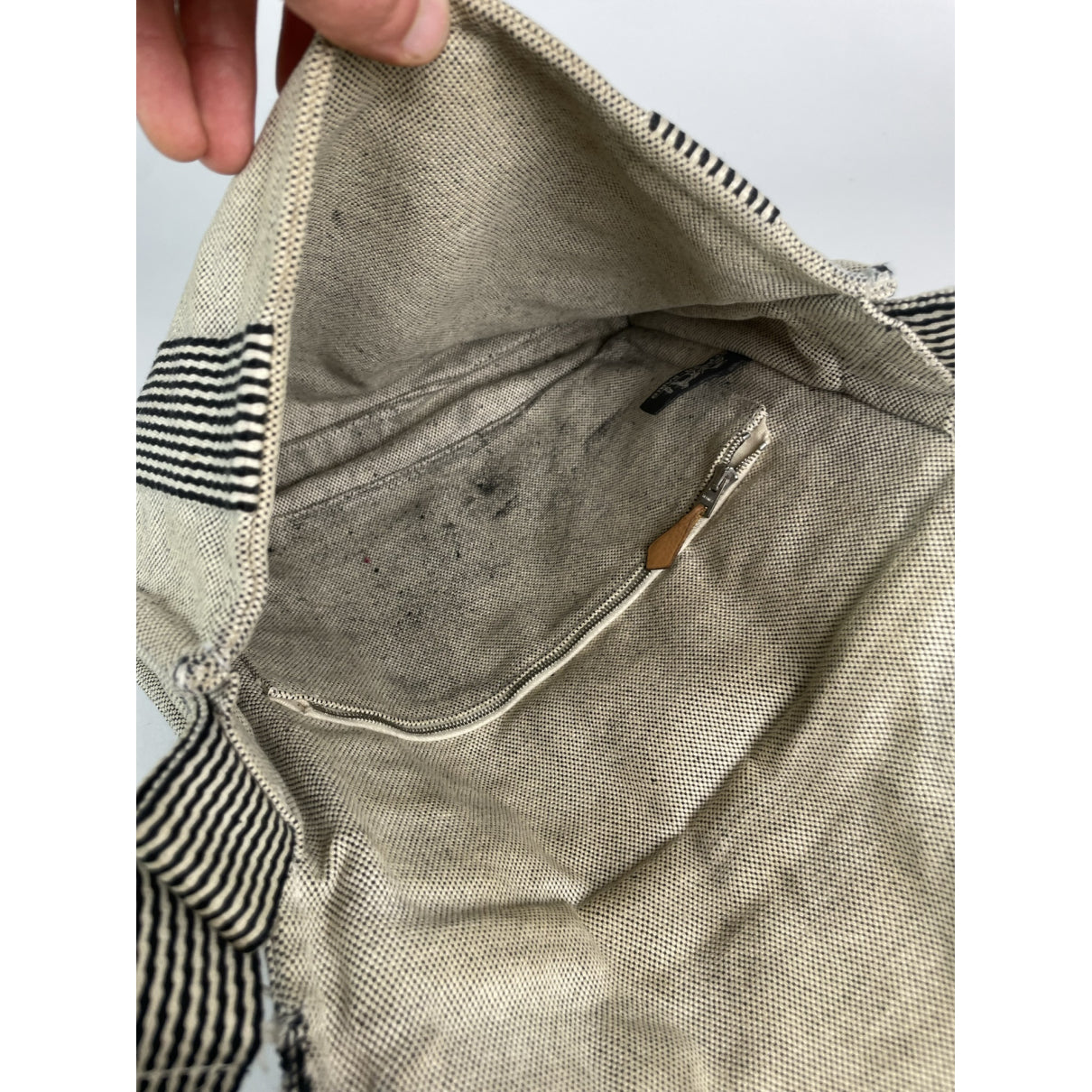 Hermès White Cotton Handbag image 2