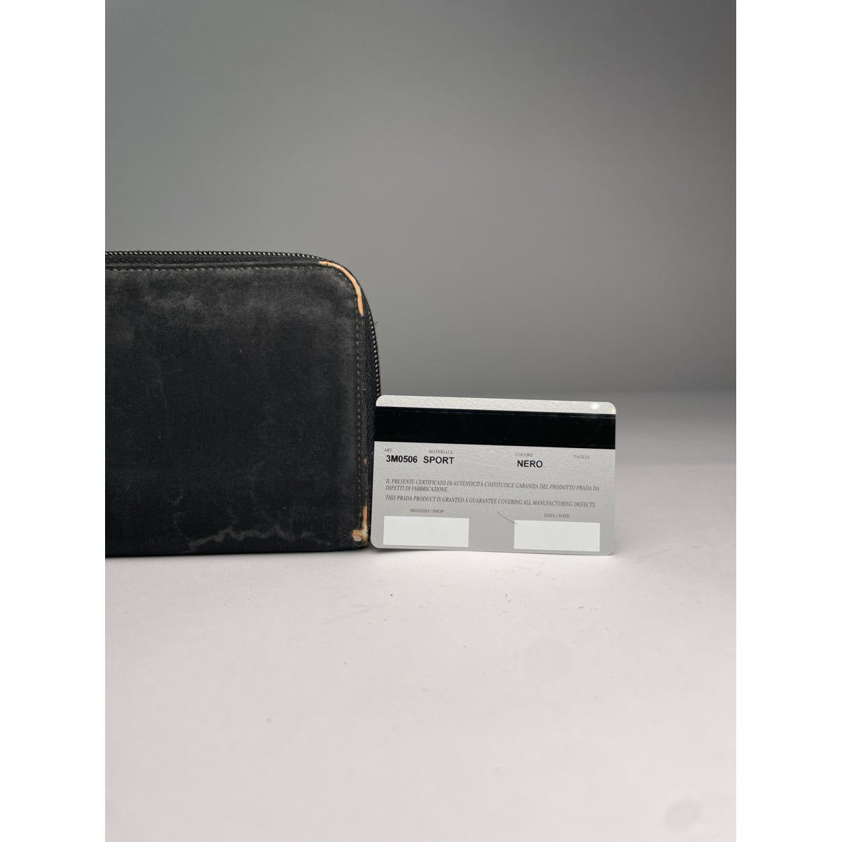 Prada Black Cotton Wallet image 2