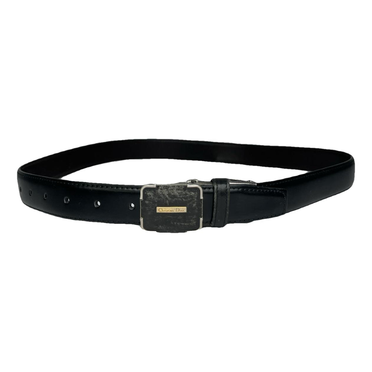 Dior Black Leather Belt image 1
