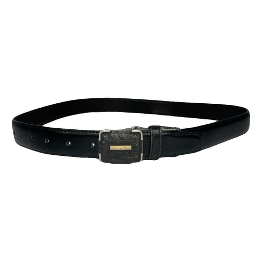 Dior Black Leather Belt image 1