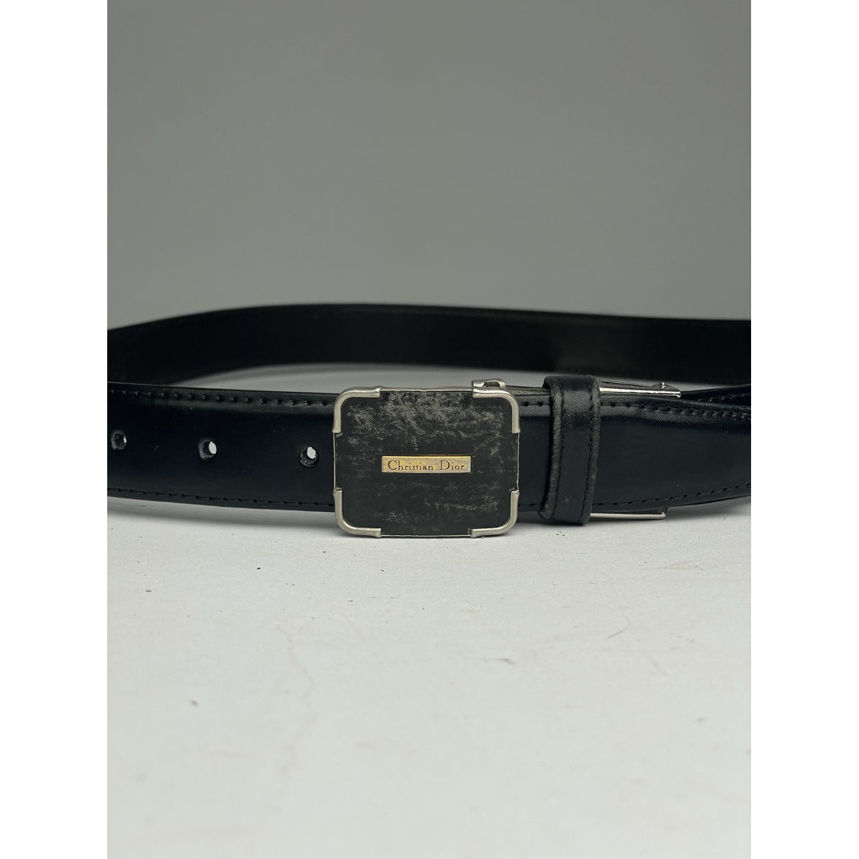 Dior Black Leather Belt image 2