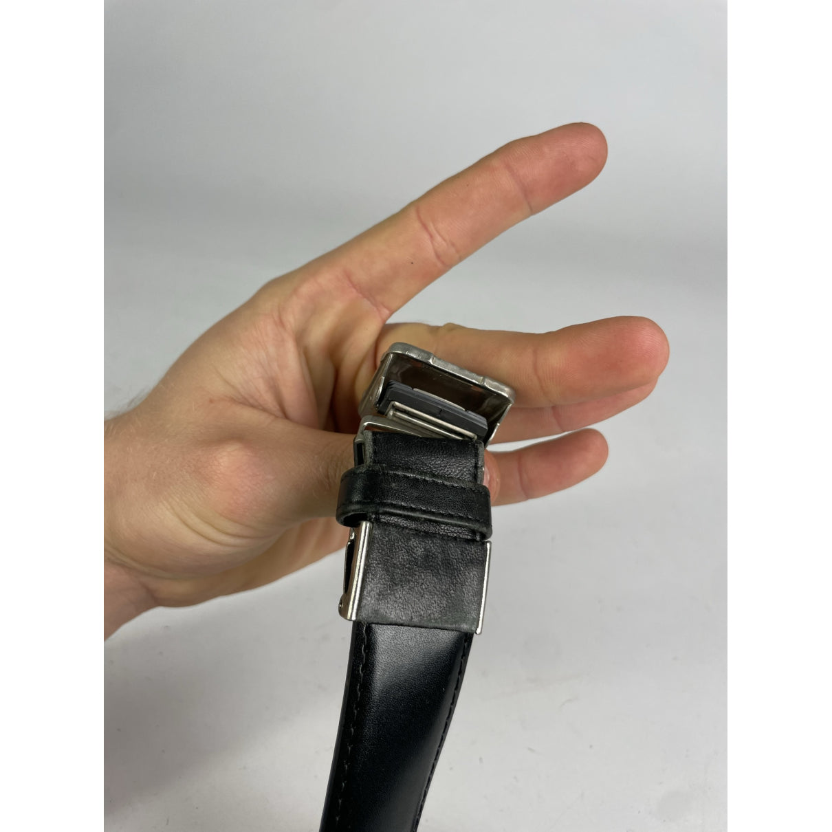 Dior Black Leather Belt image 4
