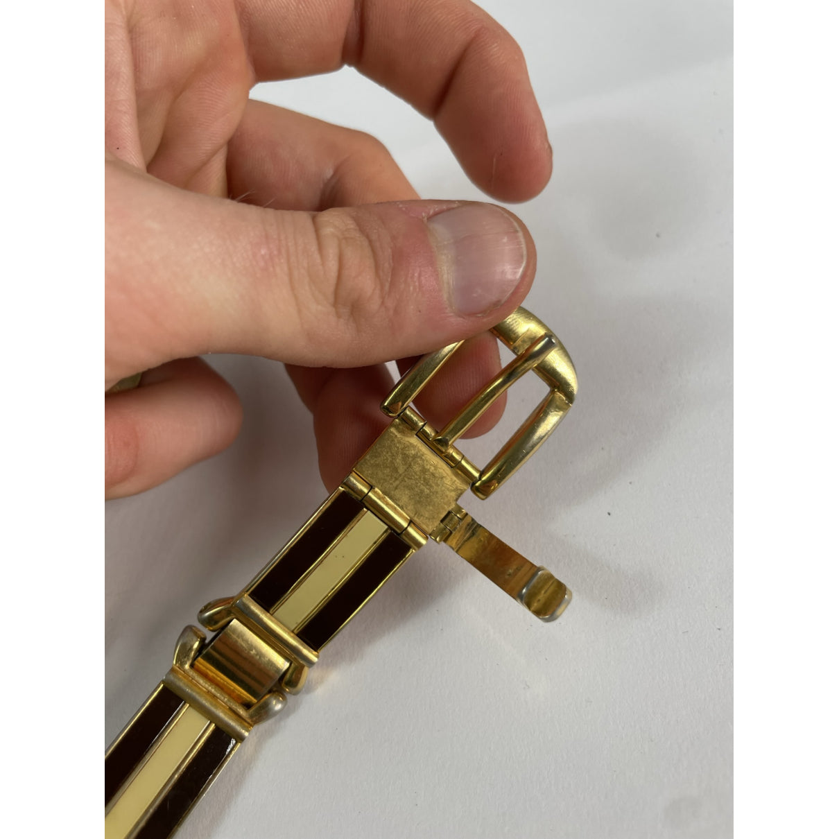 Gucci Gold Metal Belt image 2