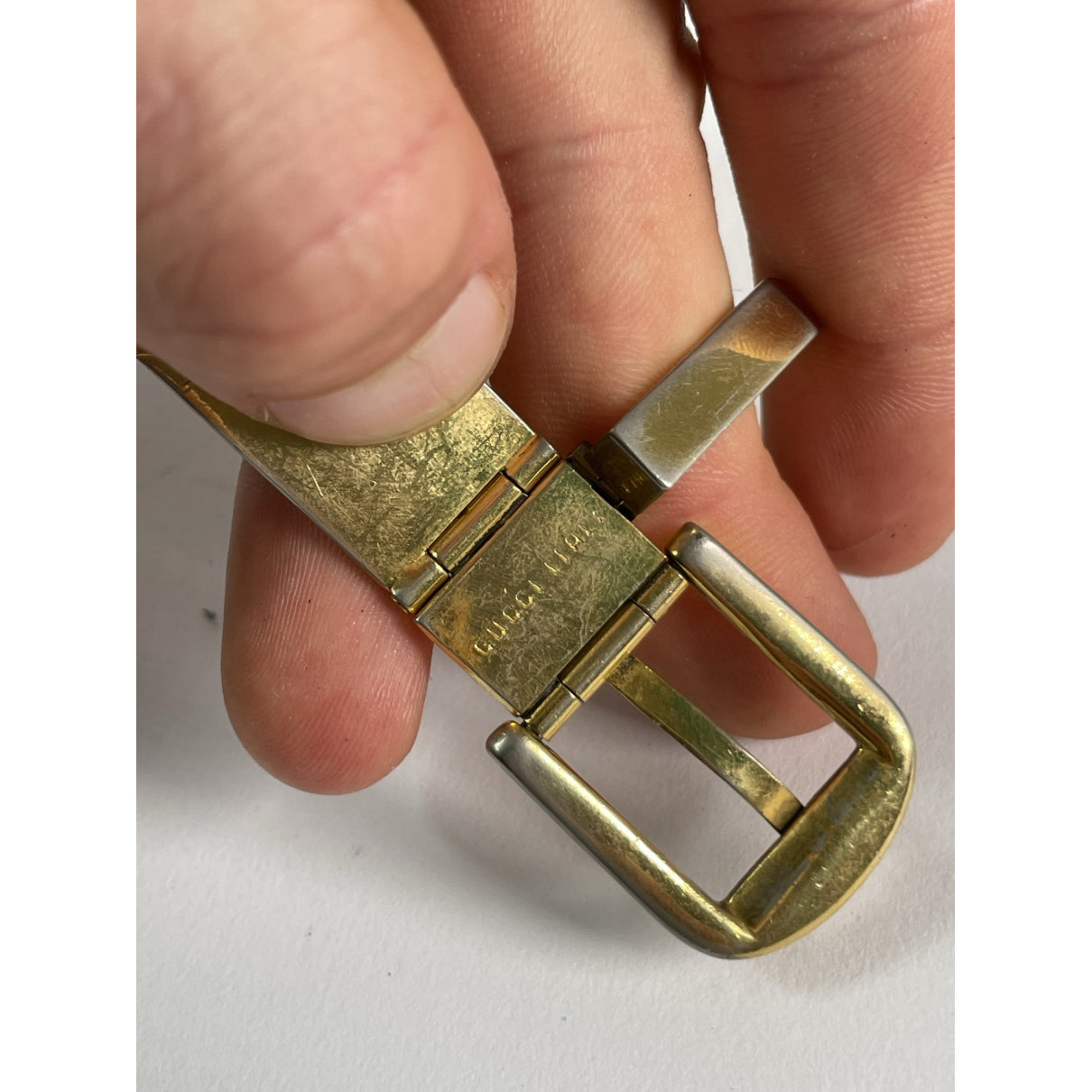 Gucci Gold Metal Belt image 3