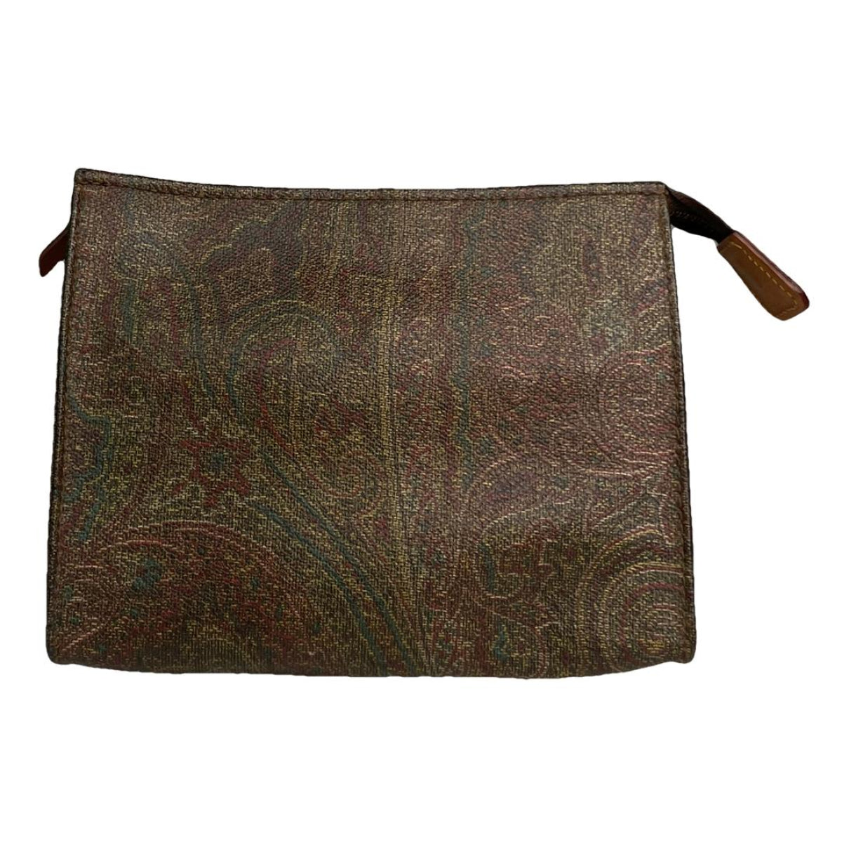 Etro Brown Leather Clutch Bag image 1