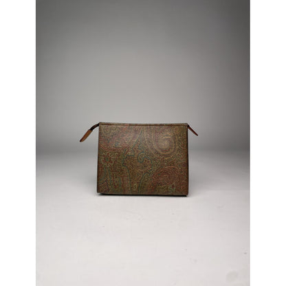 Etro Brown Leather Clutch Bag image 3