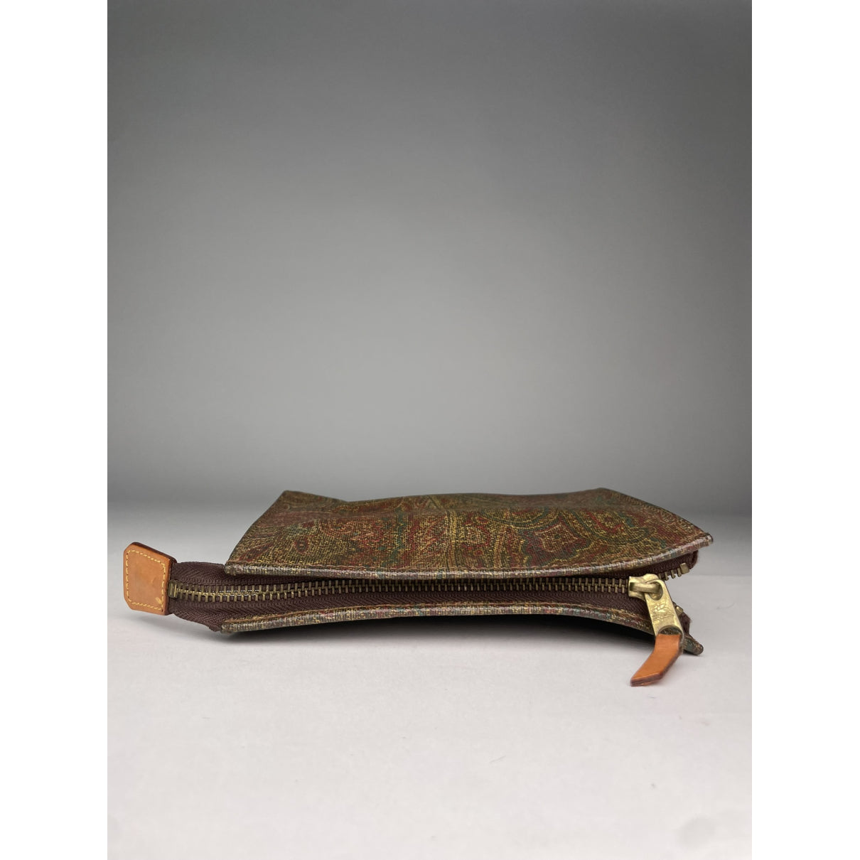 Etro Brown Leather Clutch Bag image 4