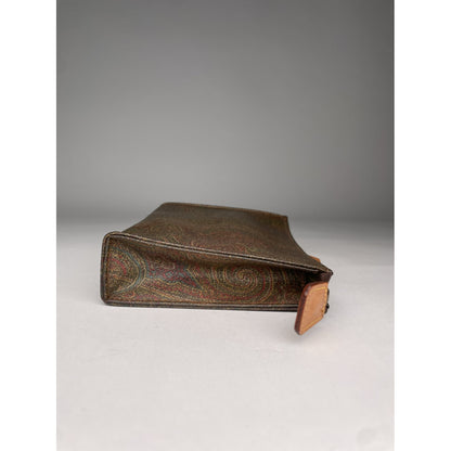 Etro Brown Leather Clutch Bag image 5