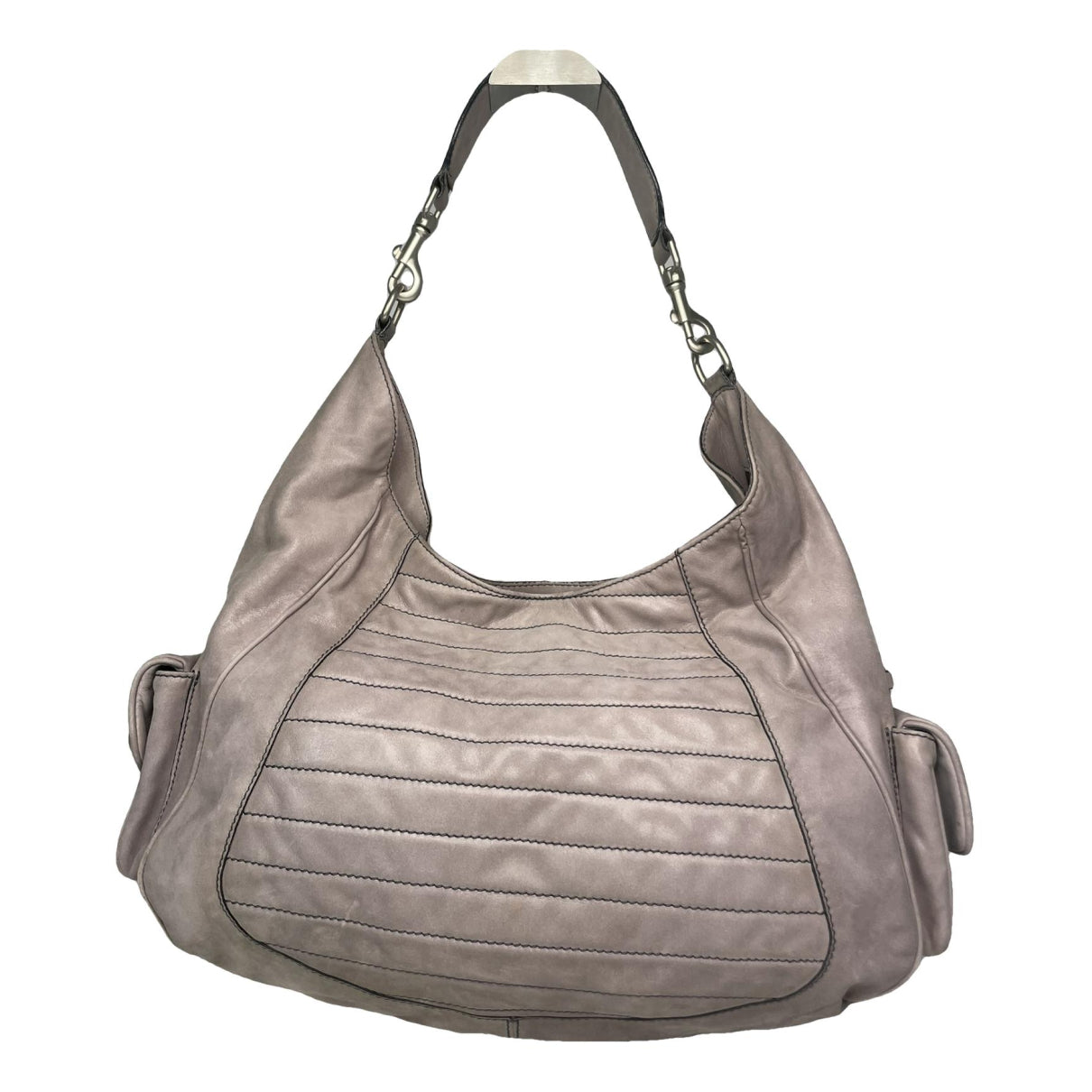 Escada Grey Leather Handbag image 1