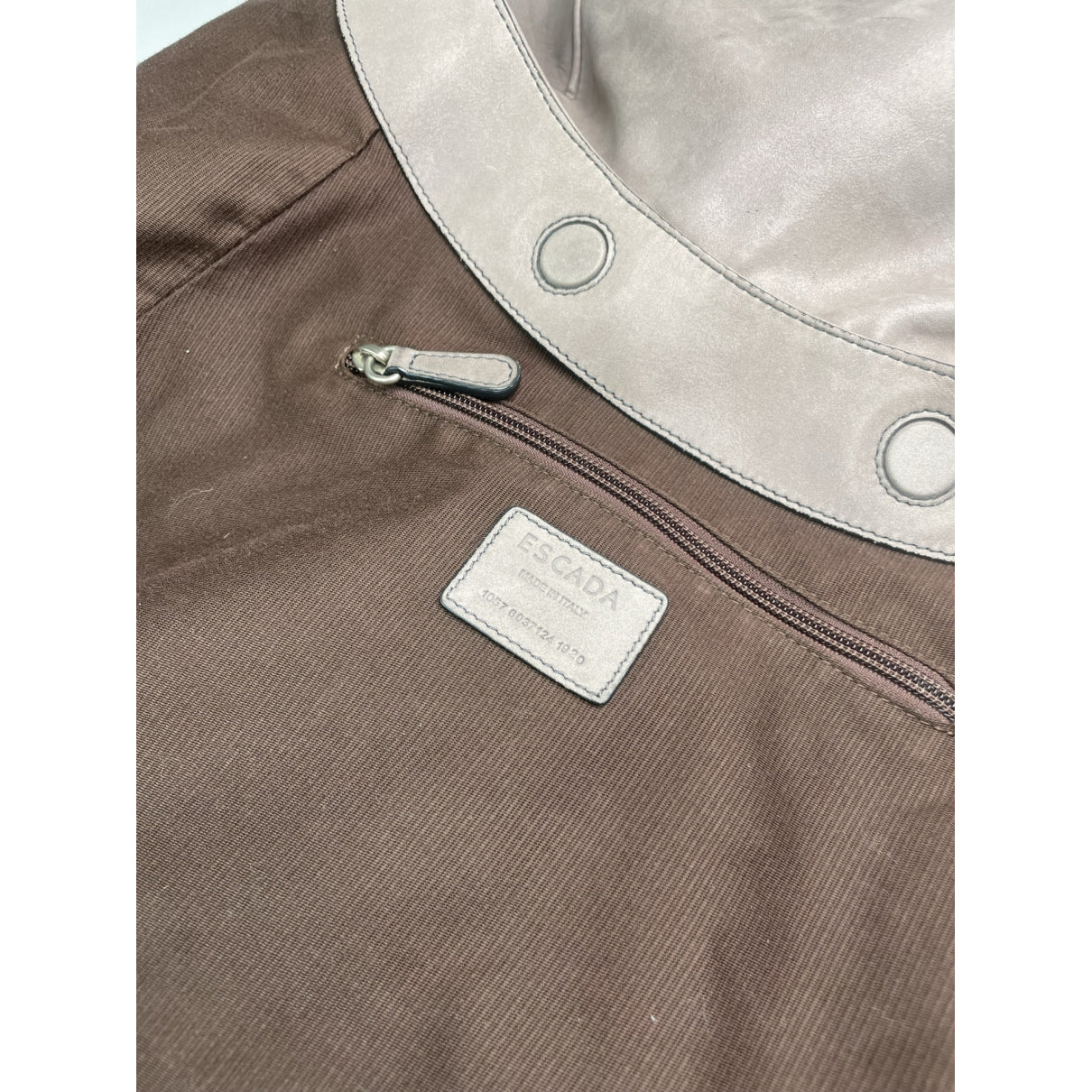 Escada Grey Leather Handbag image 3