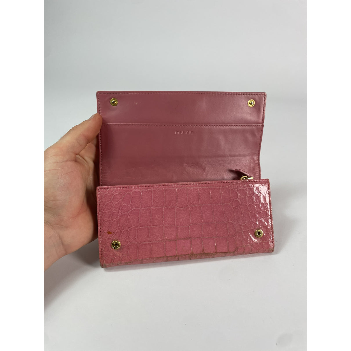 Miu Miu Pink Leather Wallet image 5