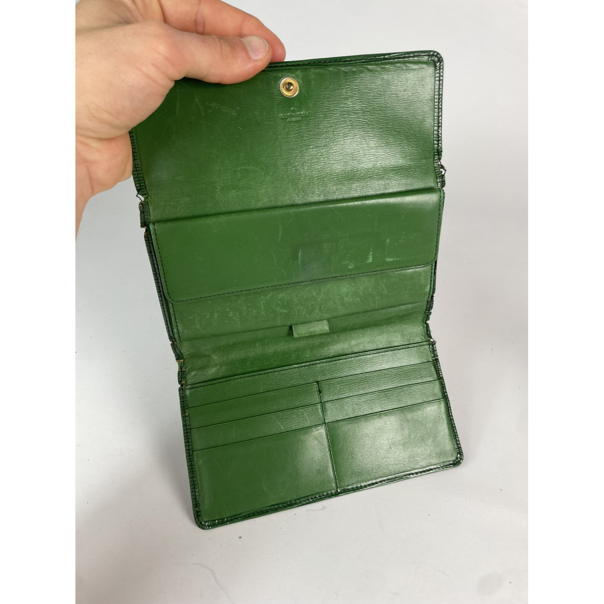 Louis Vuitton Louise Green Leather Wallet image 4