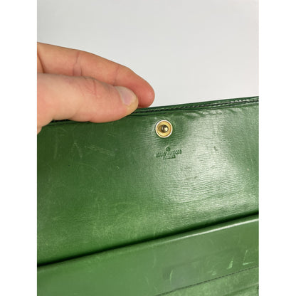 Louis Vuitton Louise Green Leather Wallet image 5