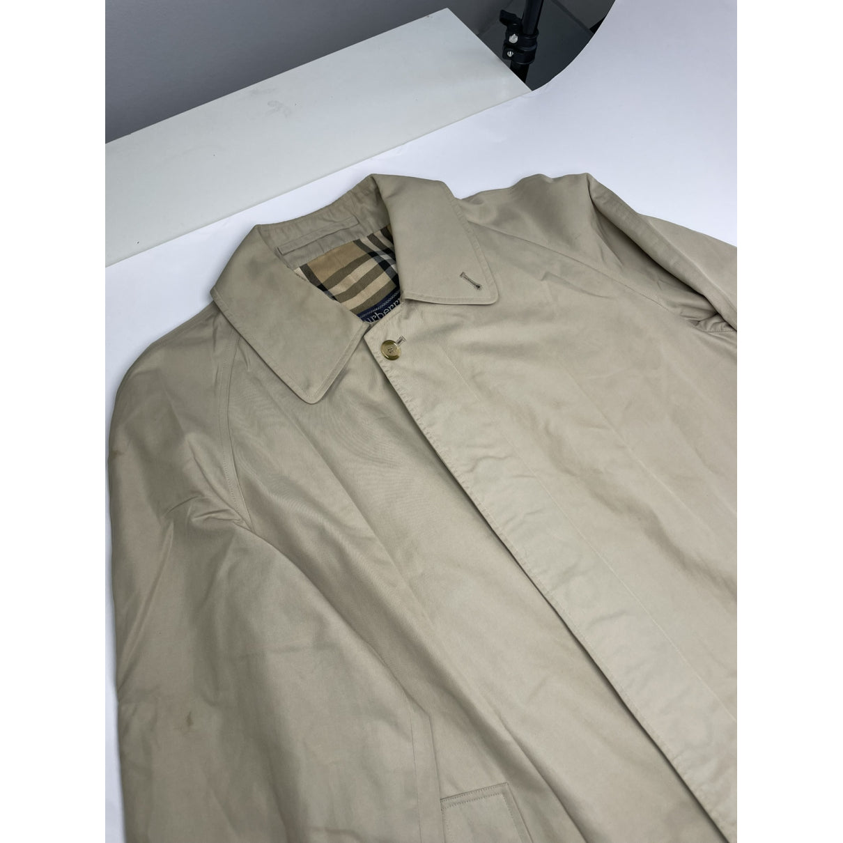 Burberry Beige Cotton Coat image 3