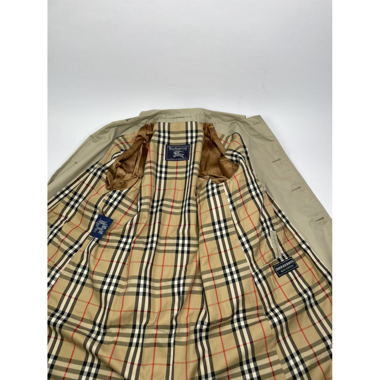 Burberry Beige Cotton Coat image 4