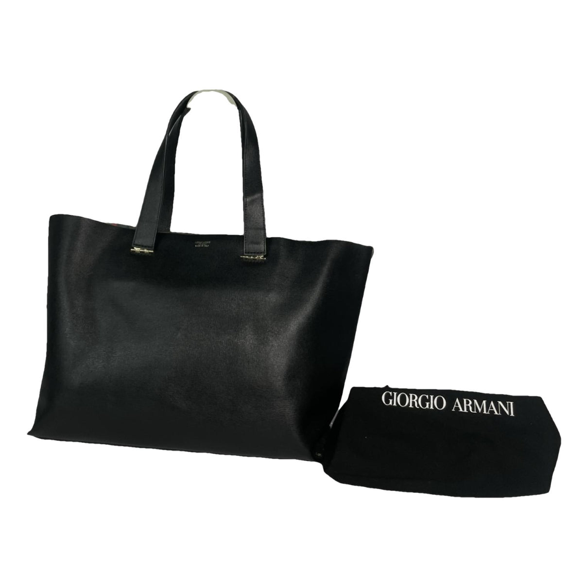 Giorgio Armani Black Leather Handbag image 1