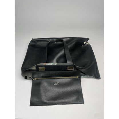 Giorgio Armani Black Leather Handbag image 2
