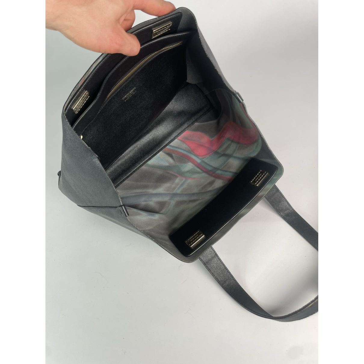 Giorgio Armani Black Leather Handbag image 4