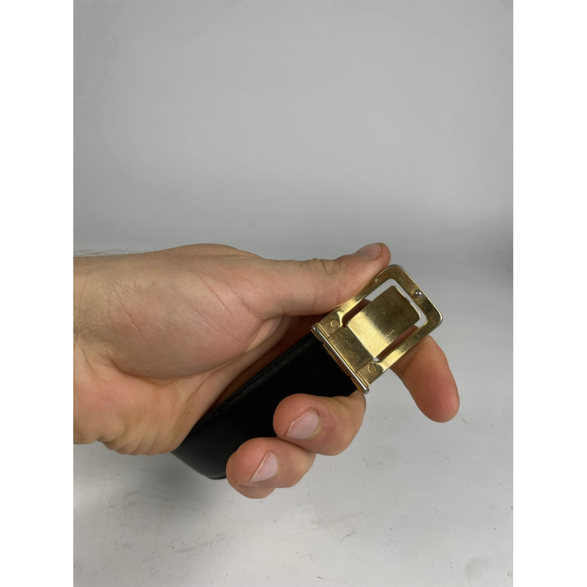 Pierre Cardin Black Leather Belt image 3