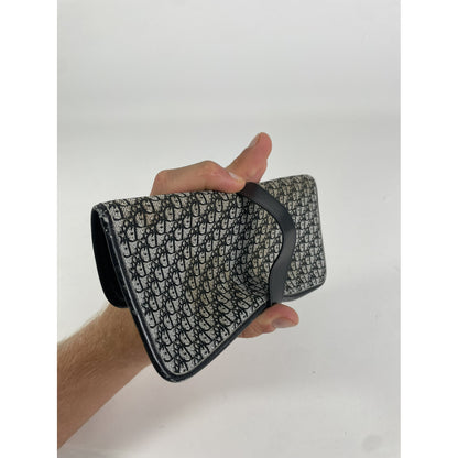 Dior 30 Montaigne Flap Chain East West Black Cotton Handbag image 5