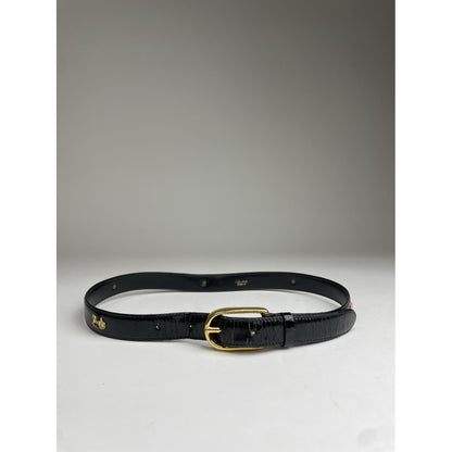 Celine Triomphe Black Patent Leather Belt image 5