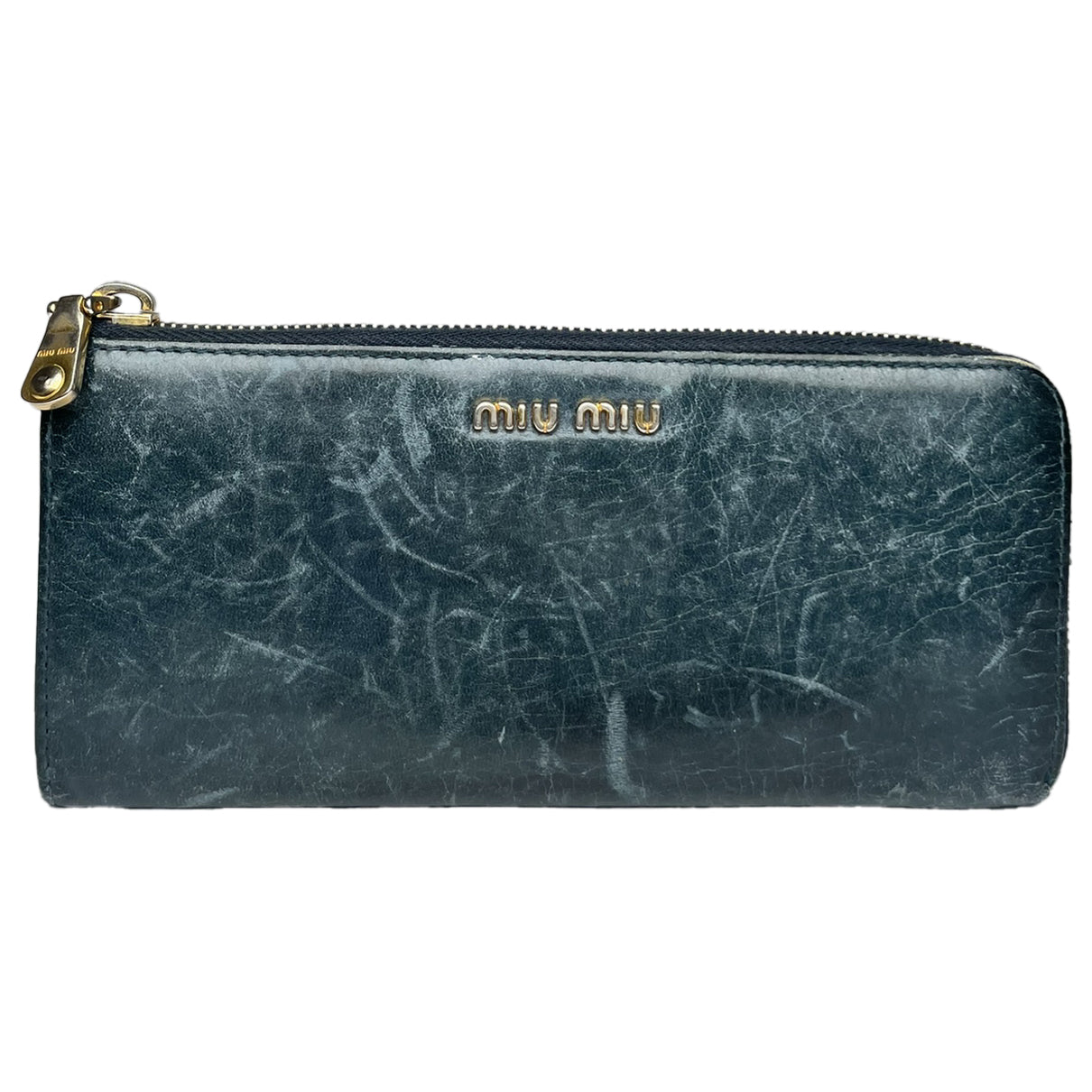Miu Miu Metallic Leather Wallet image 1