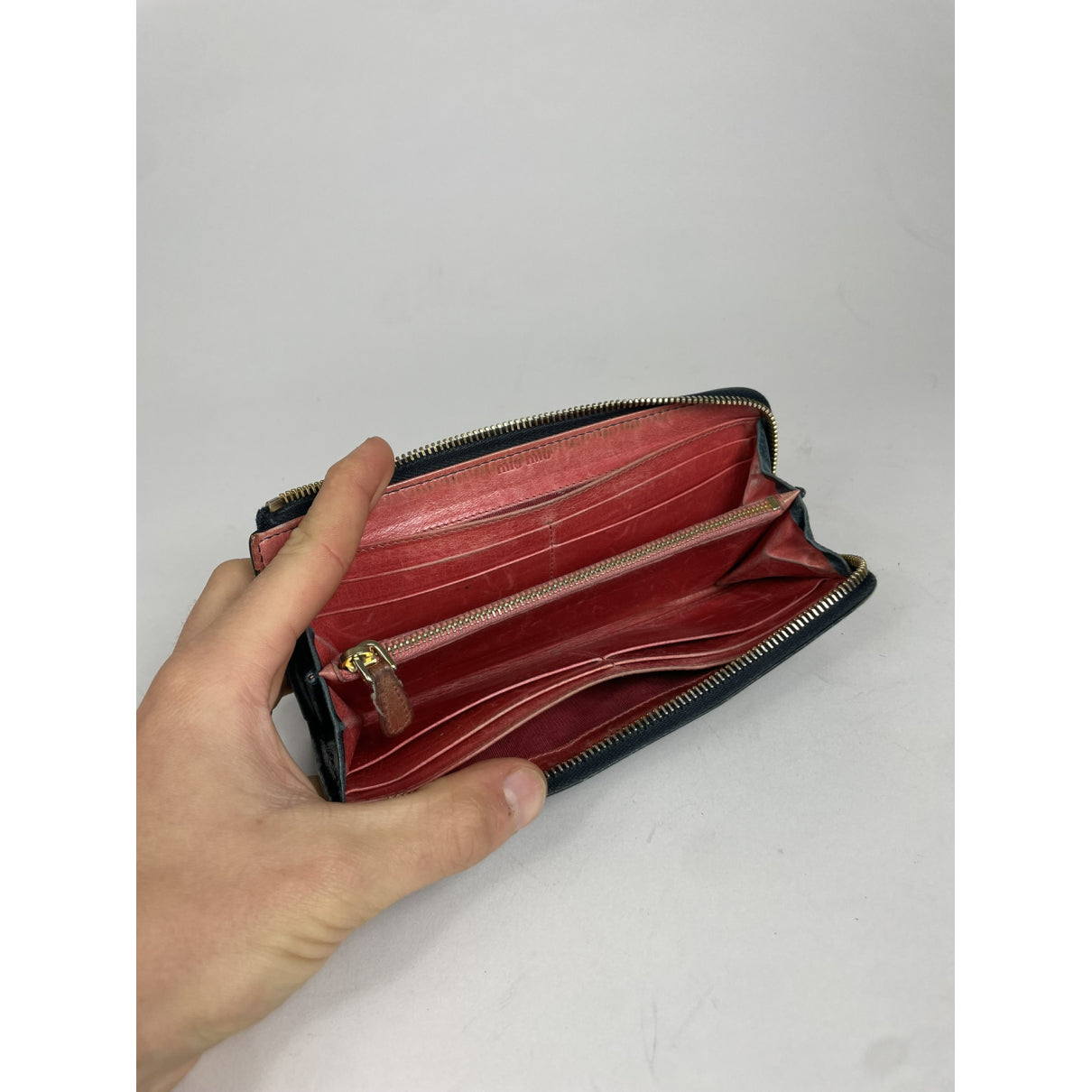 Miu Miu Metallic Leather Wallet image 3