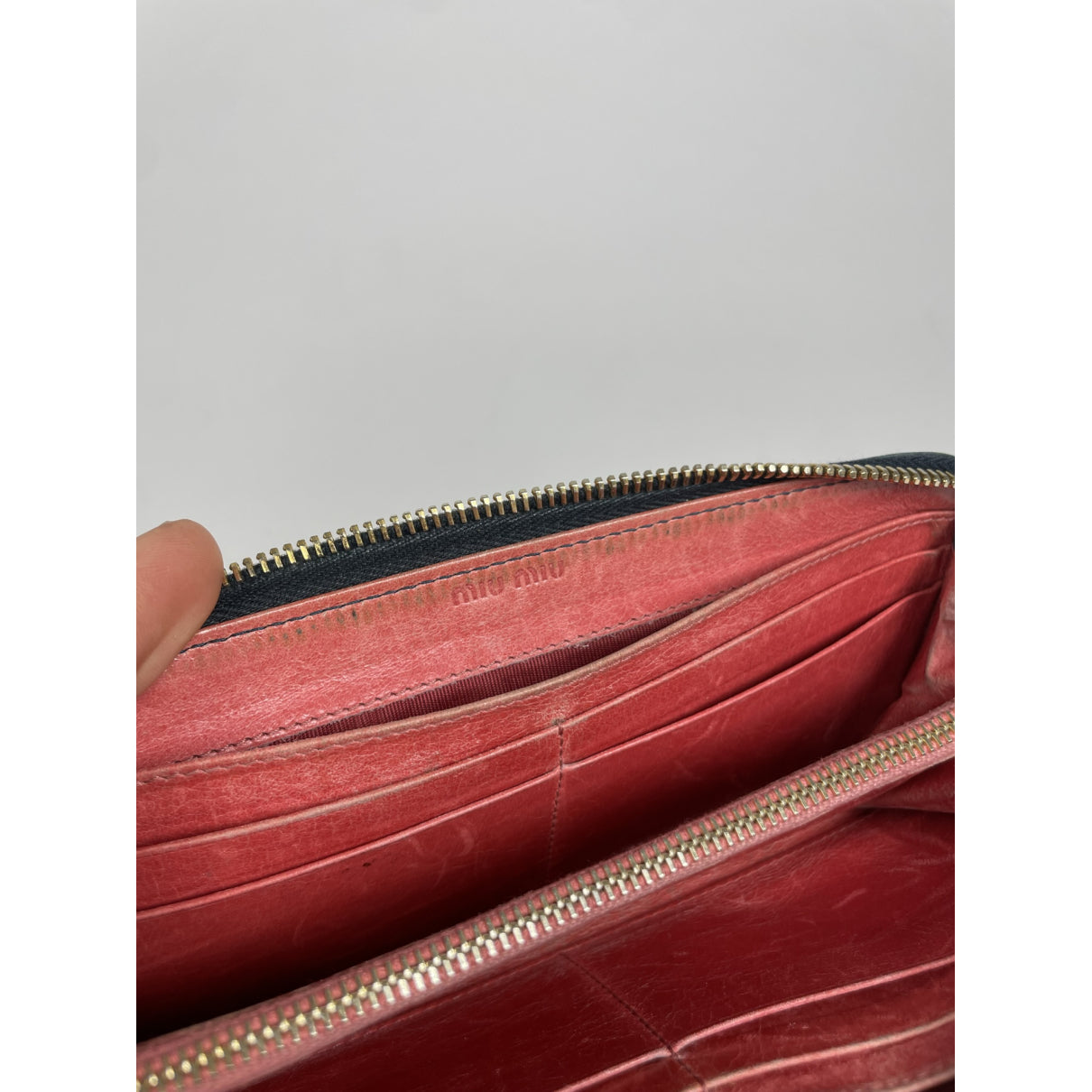 Miu Miu Metallic Leather Wallet image 4