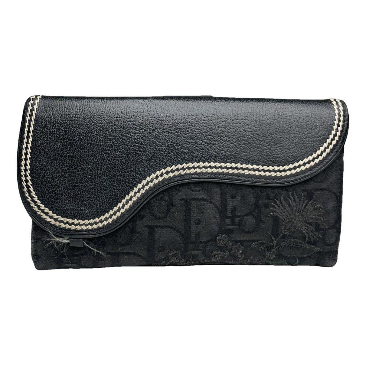 Dior Saddle Black Cotton Wallet image 1