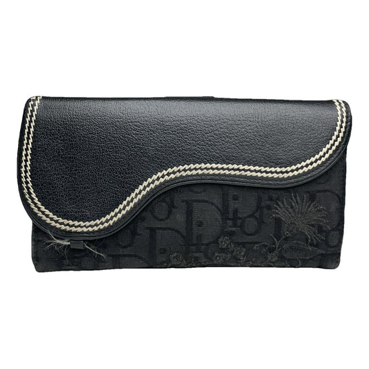 Dior Saddle Black Cotton Wallet image 1
