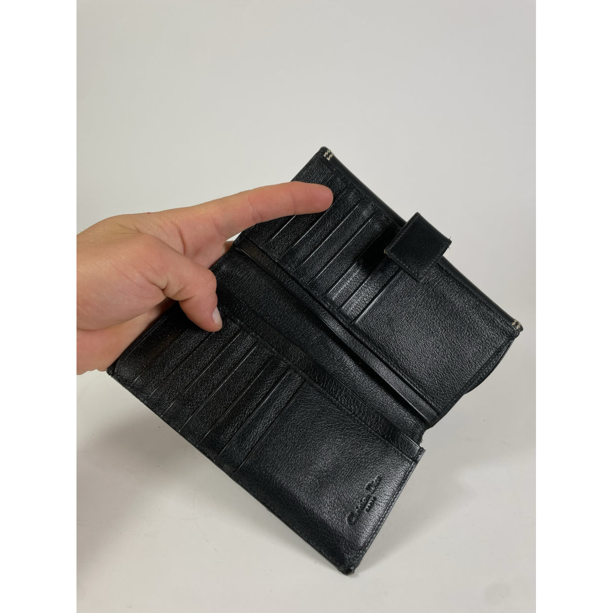 Dior Saddle Black Cotton Wallet image 4