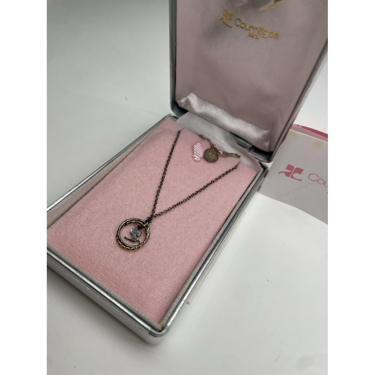 Courrèges Silver Steel Bracelet image 4