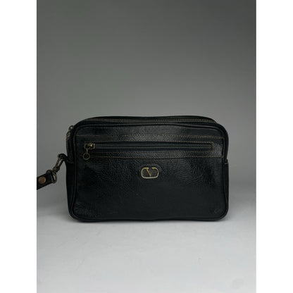 Valentino Garavani VLogo Black Leather Clutch Bag image 2