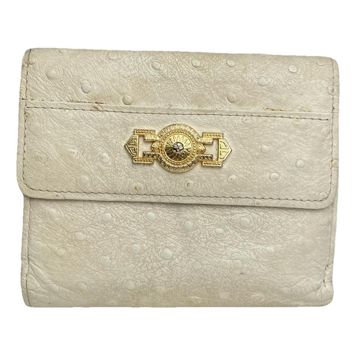 Gianni Versace White Leather Wallet image 1