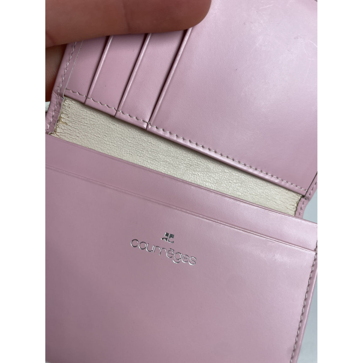 Courrèges Pink Leather Purse image 4