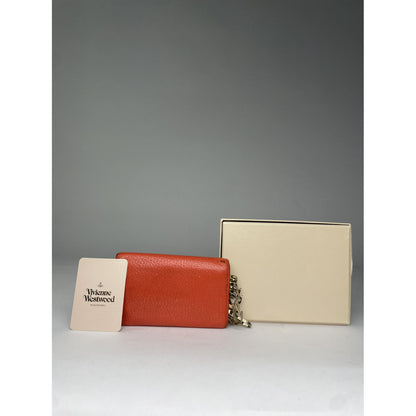 Vivienne Westwood Orange Leather Purse image 3