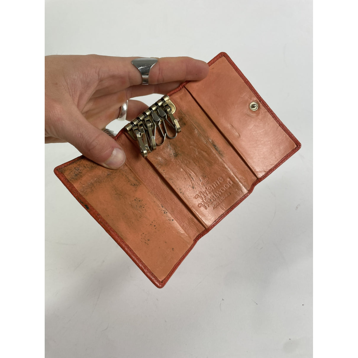 Vivienne Westwood Orange Leather Purse image 4