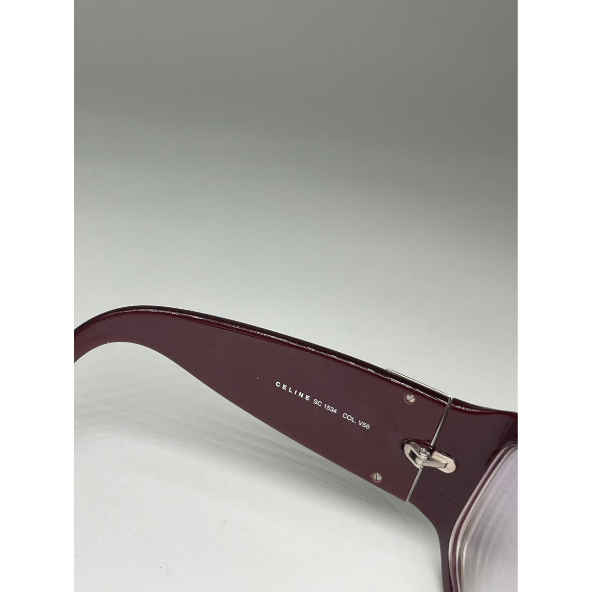 Celine Purple Plastic Sunglasses image 2