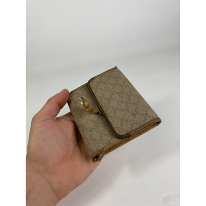 Celine Triomphe Beige Leather Wallet image 3